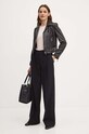 Armani Exchange kurtka skórzana 6DYB50.YLP3Z czarny AW24