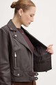 Δερμάτινo jacket Pinko 103901.Y6WL καφέ