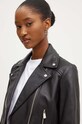 Δερμάτινo jacket Pinko μαύρο 103901.Y6WL