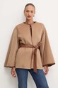 Marciano Guess geaca de lana CORINNE 4YGL10.7125A maro AW24