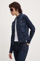 Tommy Jeans geacă din denim necaptusit bleumarin DW0DW18554