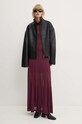 Remain kurtka skórzana Bonded Leather Jacket 501956100 czarny AW24