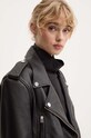 Remain geaca ramones de piele Biker Leather Jacket negru 502123100