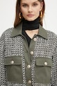 Košilová bunda s příměsí vlny Liu Jo WF4502.T1805 zelená