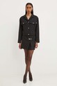 Куртка с примесью шерсти Moschino Jeans 0506.8226 чёрный AW24