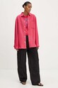 Moschino Jeans jachetă de cămașă din lână 0606.8220 roz AW24