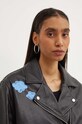 Шкіряна куртка Moschino Jeans 3710.8216 чорний
