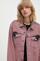 Джинсовая куртка Moschino Jeans розовый 0502.8222