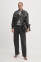 Джинсова куртка Elisabetta Franchi BJ31I46E2 сірий AW24