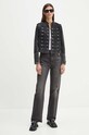 The Kooples kurtka jeansowa FBLO29030J czarny AW24