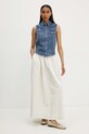 The Kooples kamizelka jeansowa FCCD29000J niebieski AW24
