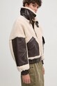 Alpha Industries geaca Teddy PU Bomber 148001 bej