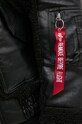 Alpha Industries geaca Teddy PU Bomber 148001 negru