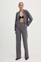 Куртка с примесью шерсти Marella 2423046024200 серый AW24