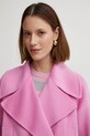 Vlněná bunda Luisa Spagnoli růžová 541522