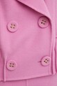 Vlněná bunda Luisa Spagnoli 541522 růžová