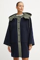 Kaput s primjesom vune Weekend Max Mara 2425496022600 mornarsko plava AW24