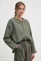 United Colors of Benetton bluza bawełna zielony 36G1D500M