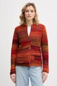 United Colors of Benetton kardigan z dodatkiem wełny średniej grubości pomarańczowy 105CD6880