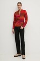 Vlněný svetr United Colors of Benetton 105CD6880 červená AW24