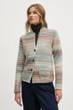 United Colors of Benetton cardigan in lana medio spessore grigio 105CD6880