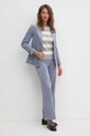 Велюровий піджак United Colors of Benetton 2Q5GDW02G блакитний AW24