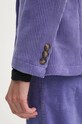 Σακάκι από βελούδο United Colors of Benetton 2Q5GDW02G μωβ