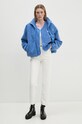 American Vintage bluza polarowa HOK16CH24 niebieski AW24