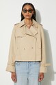 Ρούχα Μπουφάν Kenzo Short Kimono Trench FE62MA2189OI.11 μπεζ