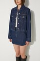 Rifľová bunda Kenzo Trucker Jacket Stripped FE62DV2456F2.DD modrá