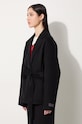 Odzież Kenzo kurtka wełniana Double Face Workwear Jacket FE62VE2559WA.99 czarny
