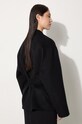 Kenzo kurtka wełniana Double Face Workwear Jacket czarny FE62VE2559WA.99