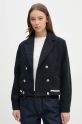 Pepe Jeans giacca in misto lana BIMBA blu navy PL402475