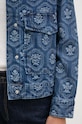 Pepe Jeans kurtka jeansowa LOA JACQUARD PL402483 niebieski