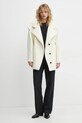 IRO palton de lână WM137JAVINA bej AW24