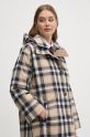 Barbour płaszcz Iris Tartan Waterproof Jacket granatowy LWB0903