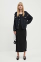 MM6 Maison Margiela giacca di jeans S62AN0121.M30002 nero AW24