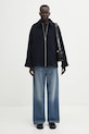 Samsoe Samsoe kurtka wełniana ALMA F23300184 granatowy