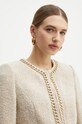 Піджак з домішкою вовни Marciano Guess HELENE бежевий 4BGN08.7186A