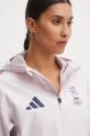 Nepromokavá bunda adidas Performance Olympic růžová JD7951