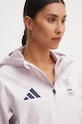 adidas Performance kurtka przeciwdeszczowa Olympic różowy JD7951