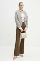 Twinset geaca de lana 242TP2051 gri AW24