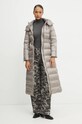 Пухено яке Twinset 242TT2380 сив AW24