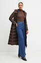 Пухено яке Twinset 242TT2380 кафяв AW24
