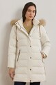Пуховая куртка Lauren Ralph Lauren с утеплением бежевый 297957509