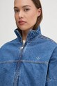 Бавовняна джинсова куртка adidas Originals блакитний IW5762