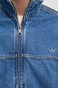 Бавовняна джинсова куртка adidas Originals IW5762 блакитний