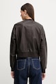 Одежда Кожаная куртка AllSaints ORTEN BOMBER JACKET W072LB коричневый