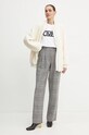 Флісова кофта BOSS 50524461 бежевий AW24