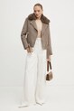 Куртка с примесью шерсти Guess NANCY W4BL30.WGJG2 бежевый NC24
